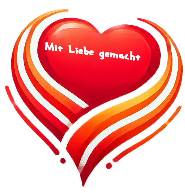 Herz mit Liebe gemacht